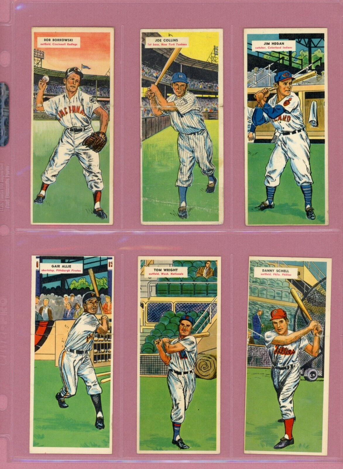 1955 Topps Double Headers Starter Set Lot of 34 Diff Baseball Cards mixed grades