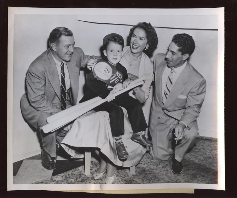 Original 1951 Phil Rizzuto Yanke & Young Fan Wire Photo