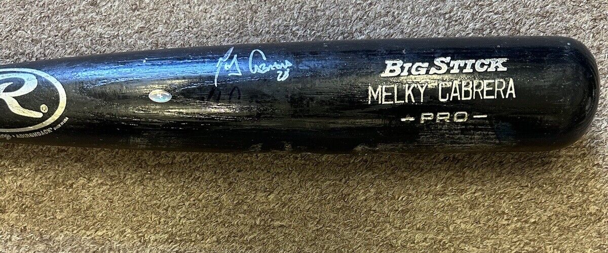 2006 Melky Cabrera New York Yankees GAME USED SIGNED Rawlings Bat w/ Hologram