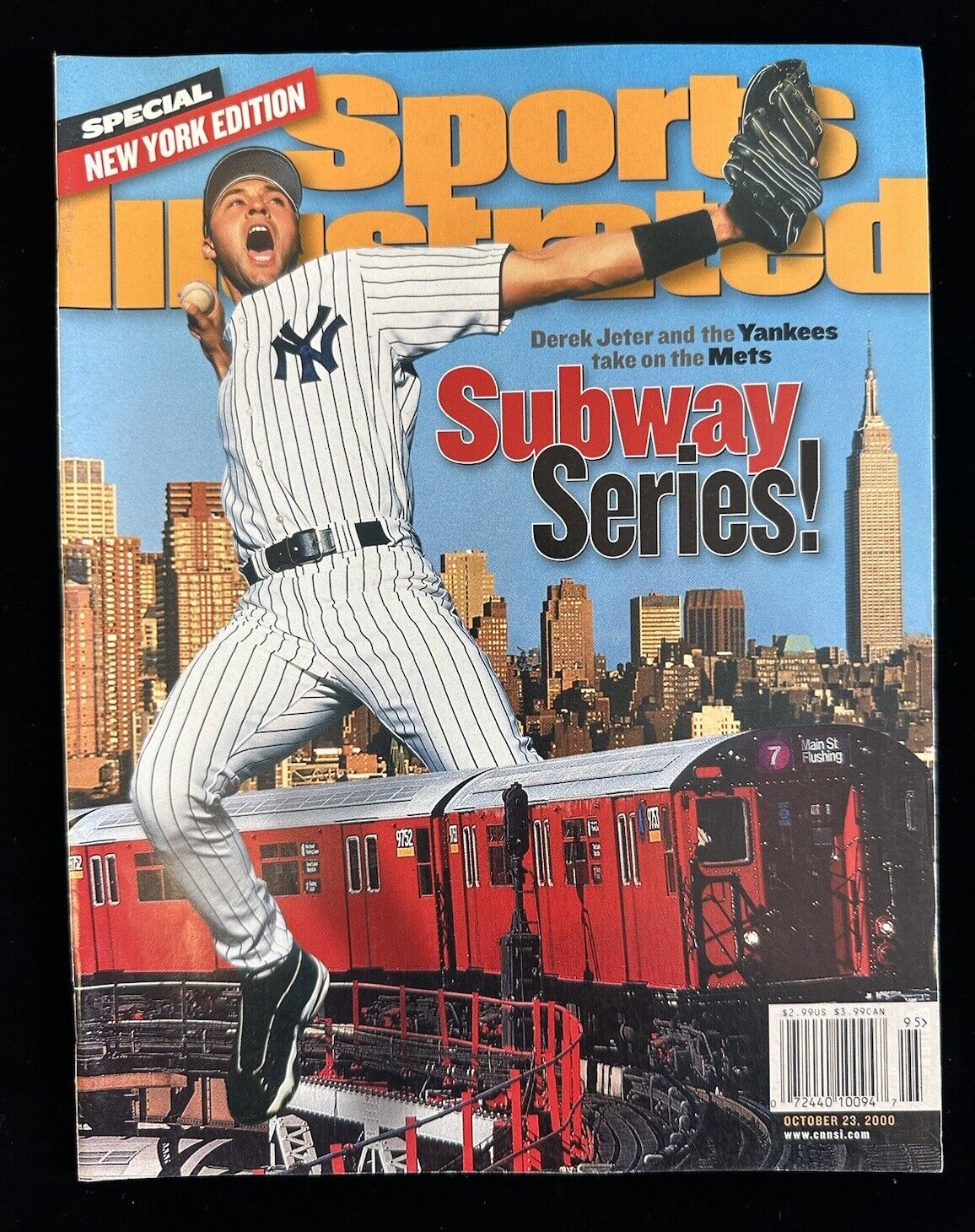 October 23, 2000 Sports Illustrated Magazine - Derek Jeter - Yankees - NO LABEL