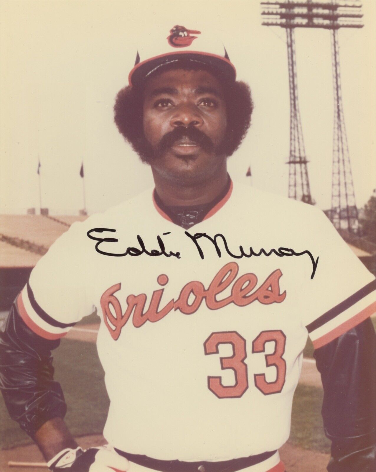 Eddie Murray Orioles Signed 8x10 Photo Auto with B&E Hologram