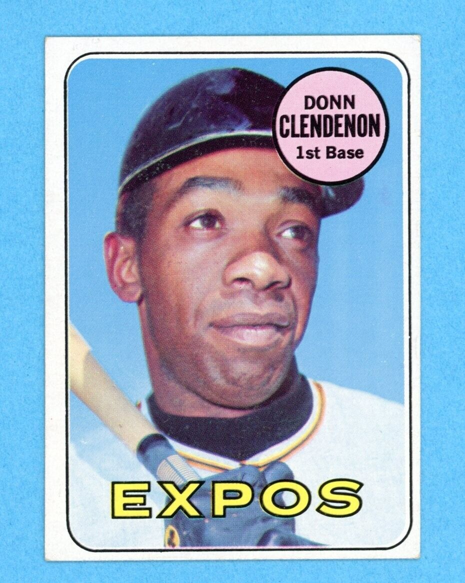 1969 Topps #208 Donn Clendenon Montreal Expos Baseball Card EX+ - Ex/Mt