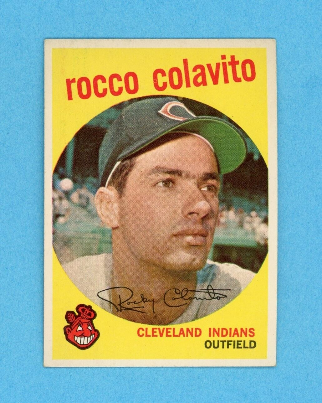 1959 Topps #420 Rocky Colavito Cleveland Indians Baseball Card EX+ - EX++