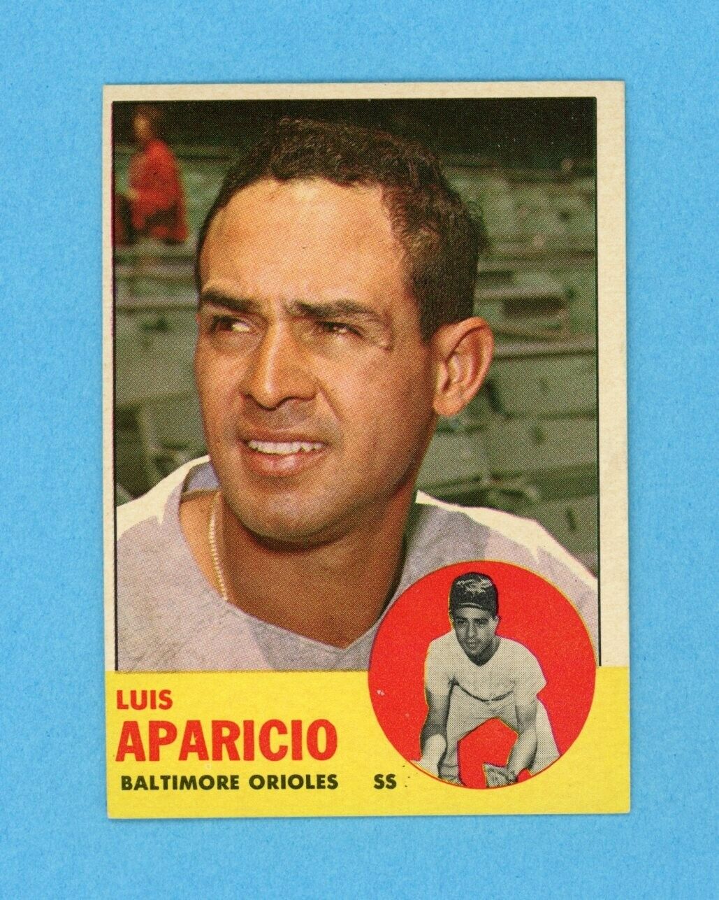 1963 Topps #205 Luis Aparicio Baltimore Orioles Baseball Card Ex/Mt