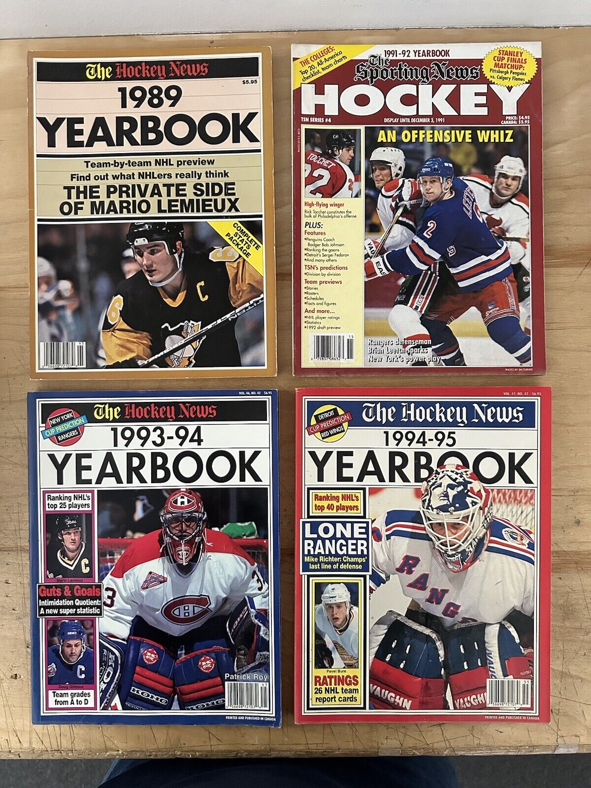 Lot of 17 Different 1989-2009 The Hockey News Annual Hockey Yearbooks EM-NM