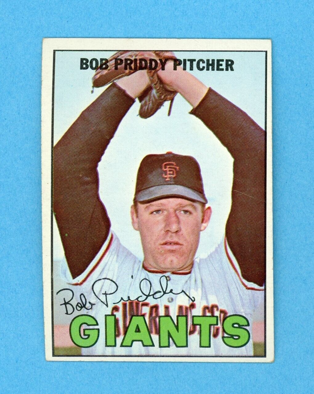 1967 Topps #26 Bob Priddy San Fran Giants Baseball Card EX-EX+ no trade vari