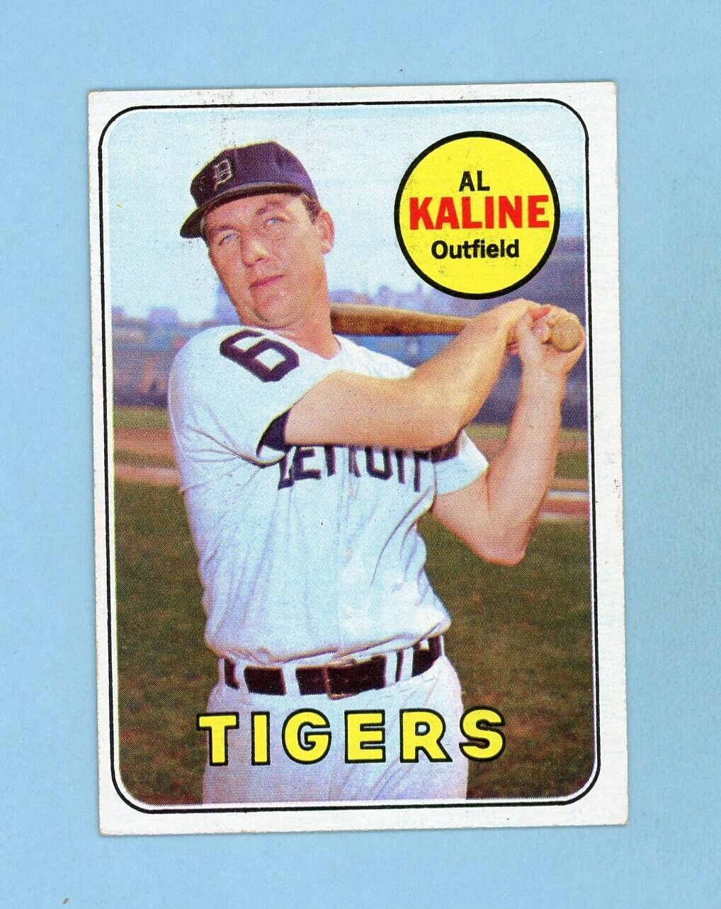 1969 Topps #410 Al Kaline Detroit Tigers Baseball Card EX+ - Ex/Mt o/c