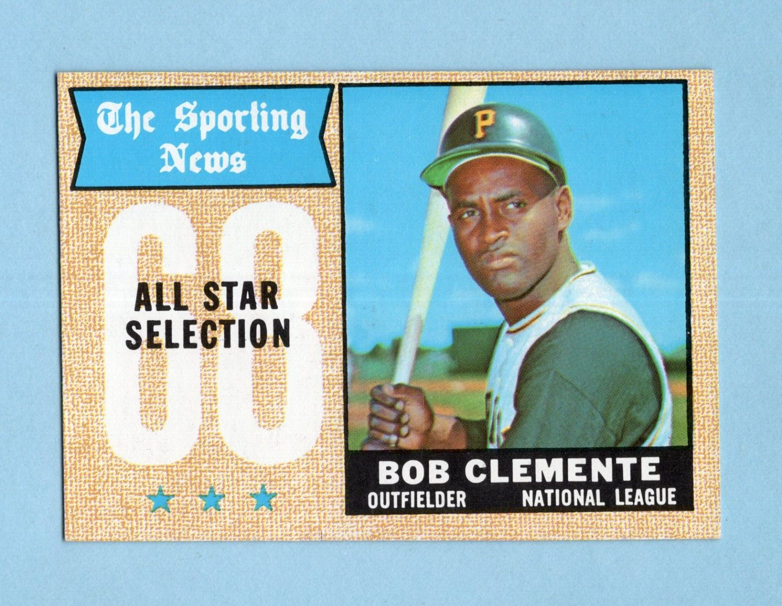 1968 Topps #374 Roberto Clemente All-Star Pitt Pirates Baseball Card EM ap chp