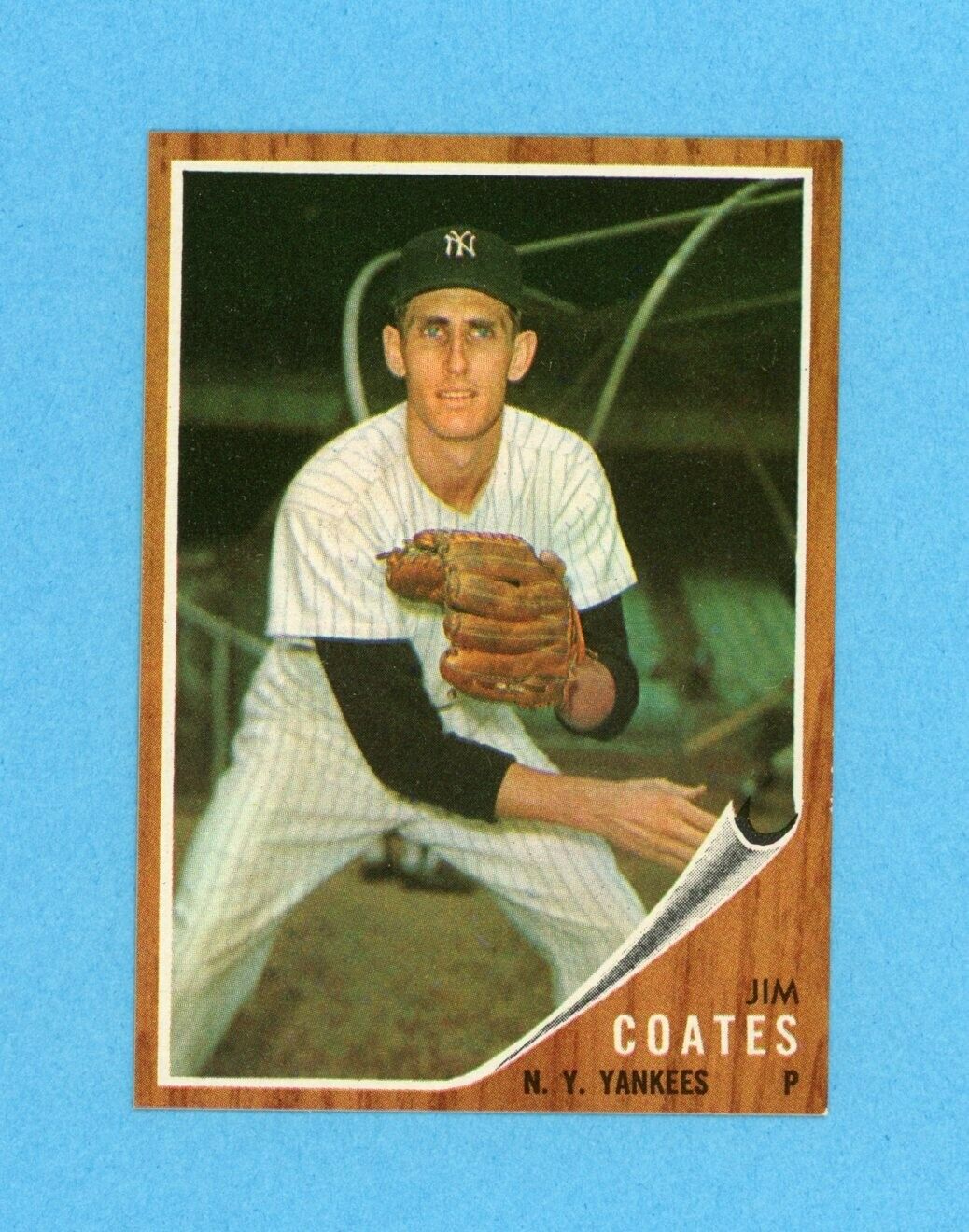 1962 Topps #553 Jim Coates New York Yankees Baseball Card NM