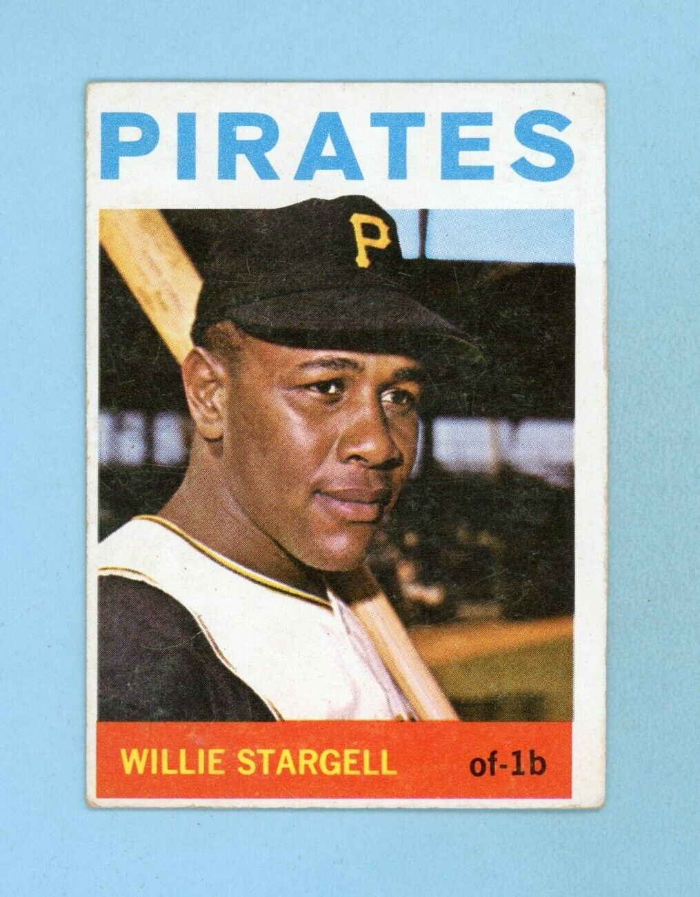 1964 Topps #342 Willie Stargell Pittsburgh Pirates Baseball Card EX o/c sc bk