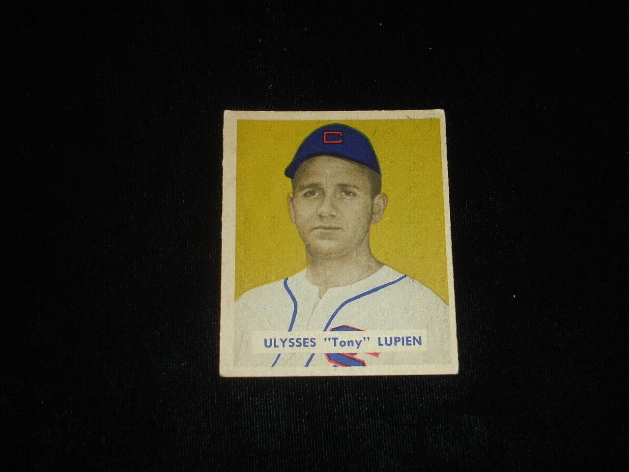 1949 Bowman Baseball Card-Tony Lupien-Detroit Tigers-#141-EX