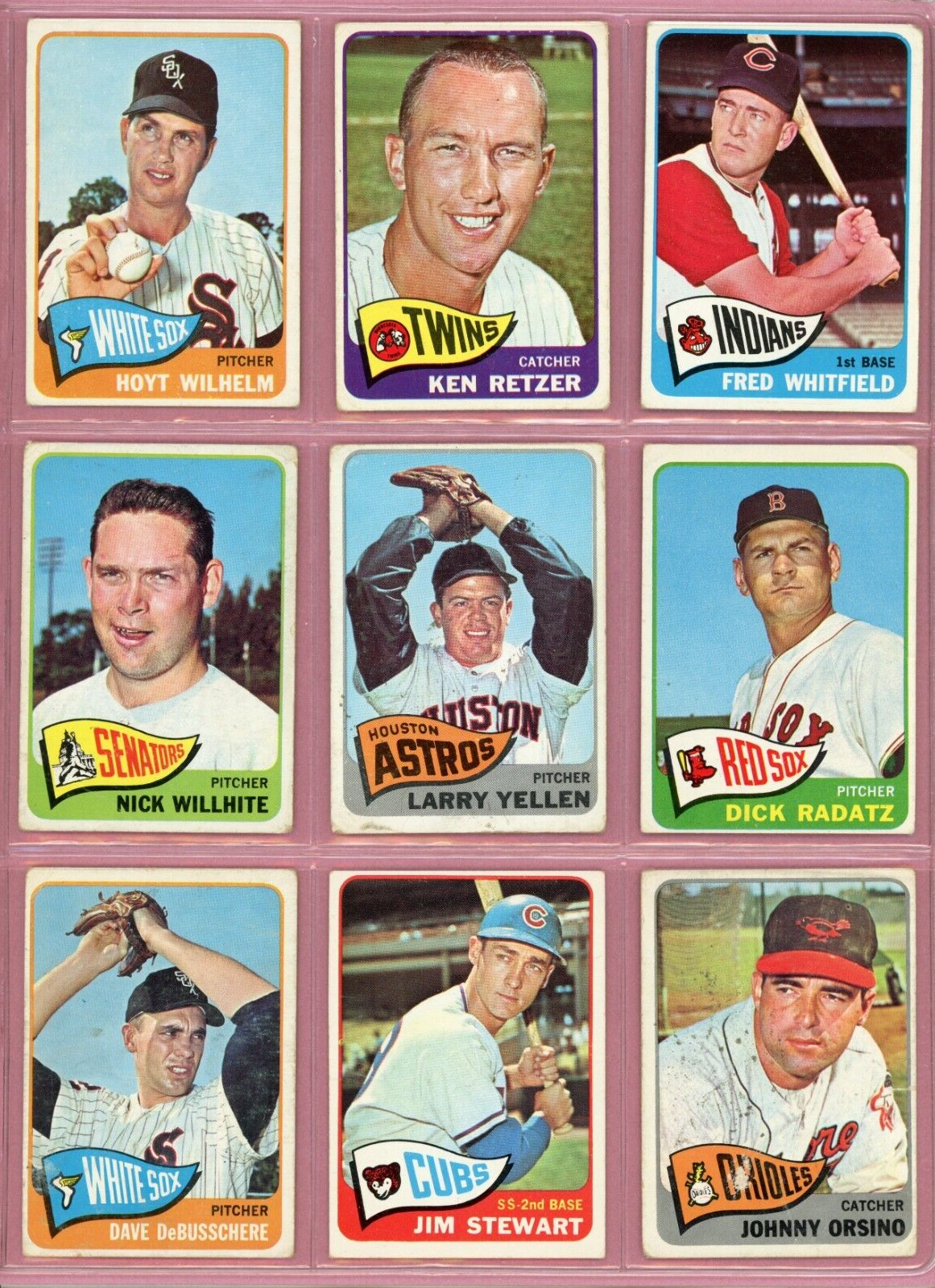 1965 Topps Starter Set Lot of 128 Different Baseball Cards Low Grade