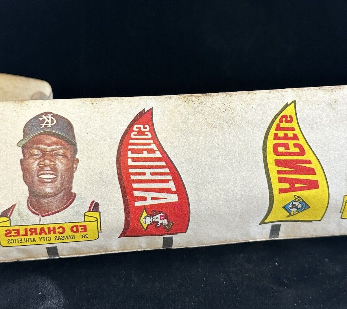 1966 Topps Rub-Offs Uncut Roll of 105 w/ 5 Mickey Mantles