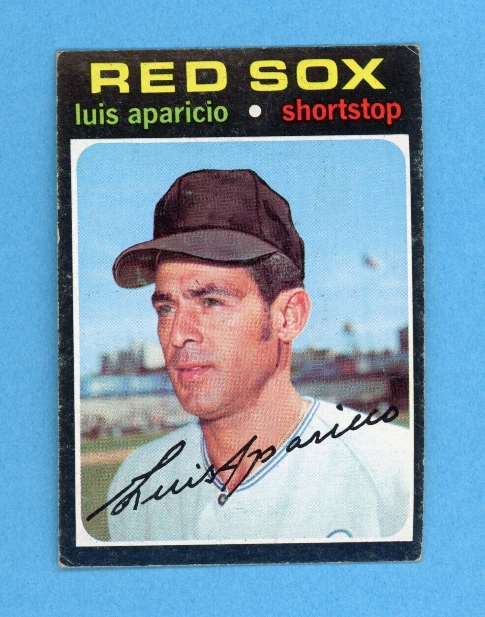 1971 Topps #740 Luis Aparicio Boston Red Sox High Number Baseball Card Vg/Ex