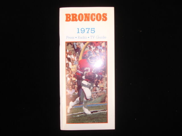 1975 NFL Denver Broncos Media Guide EX+