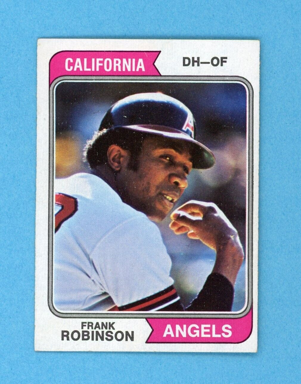 1974 Topps #55 Frank Robinson California Angels Baseball Card EX+ - Ex/Mt