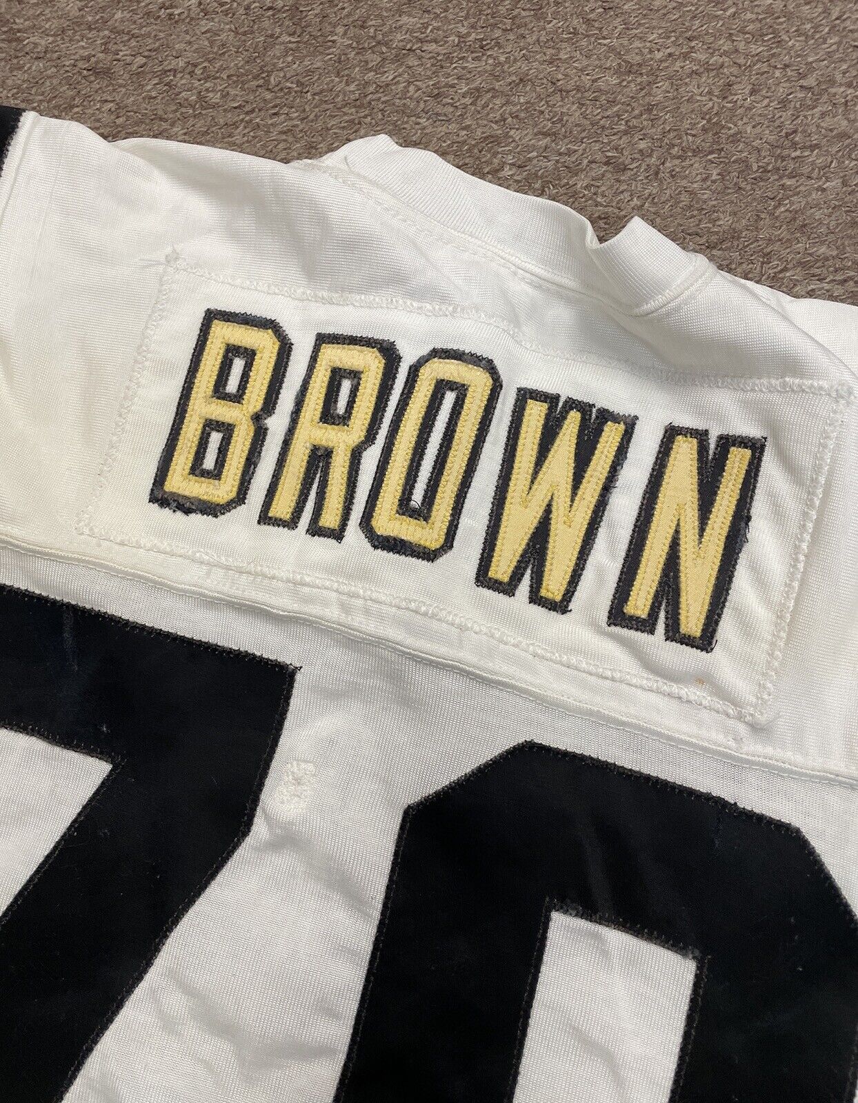 1981 Larry Brown Pittsburgh Steelers Game Worn Jersey with Team LOA