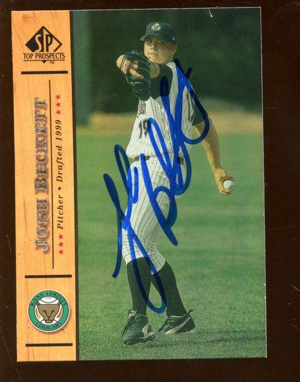 2000 Upper Deck SP Baseball Card #68 Josh Beckett Rookie Autographed NRMT 