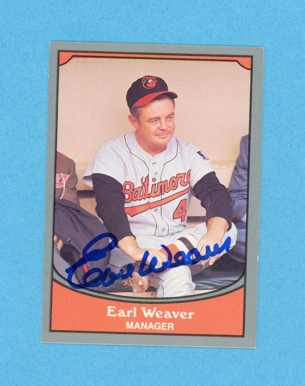 Earl Weaver Balt Orioles 1990 Pacific Legends #108 Autographed Baseball Card