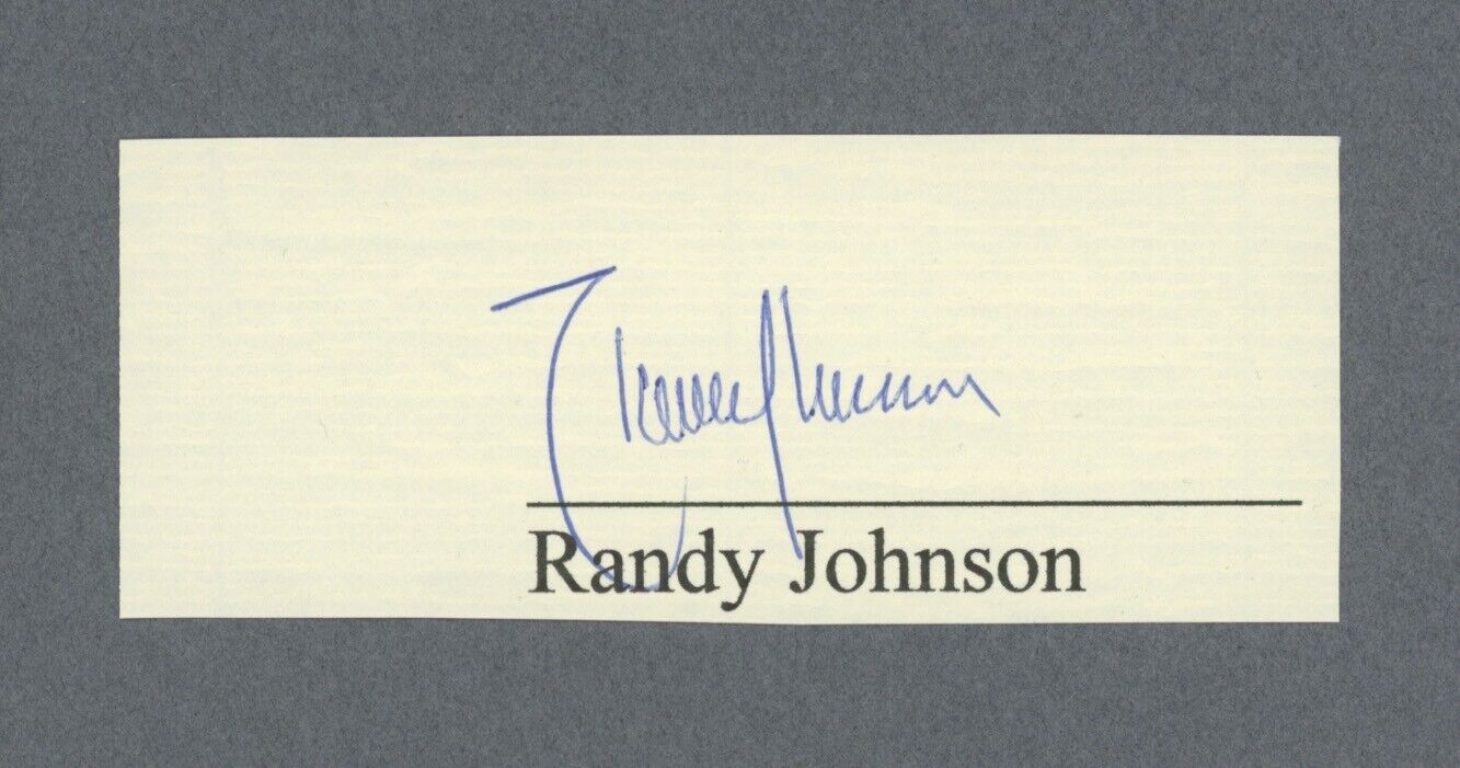 Randy Johnson HOFer Cut Autograph with B&E Hologram