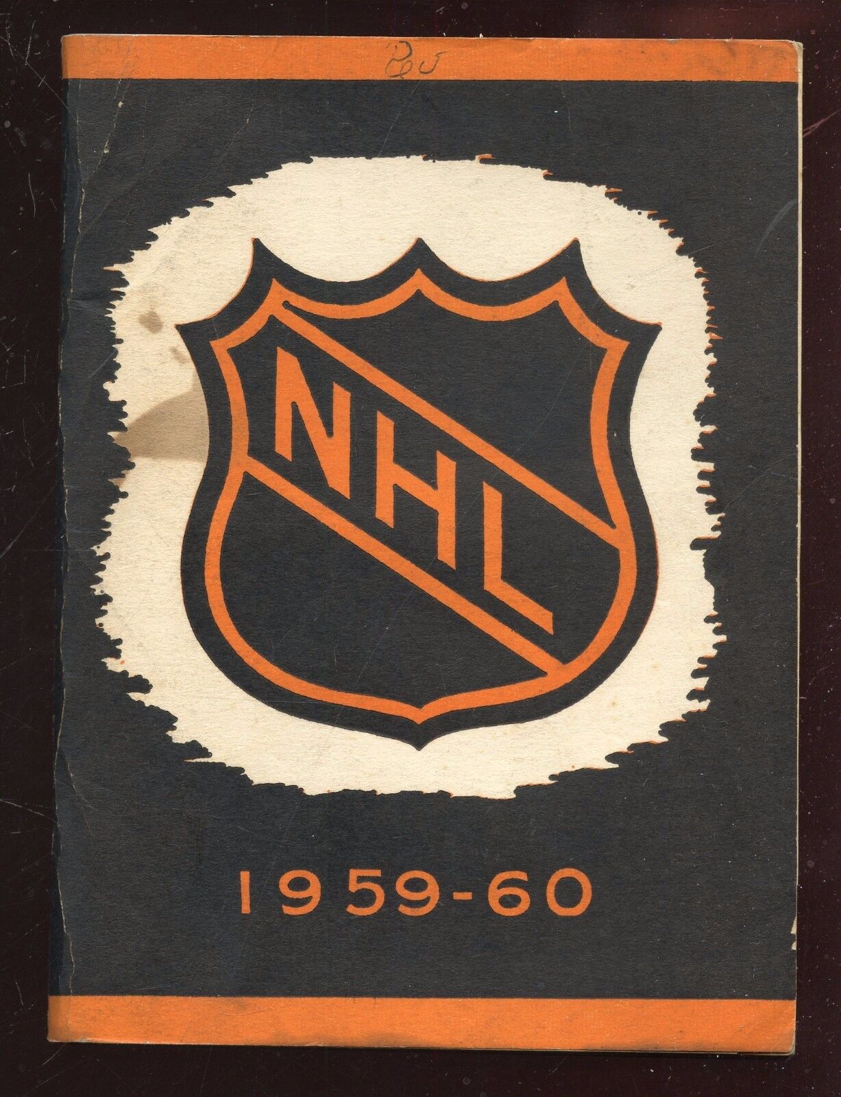 1959/1960 NHL Hockey Press Radio Media Guide