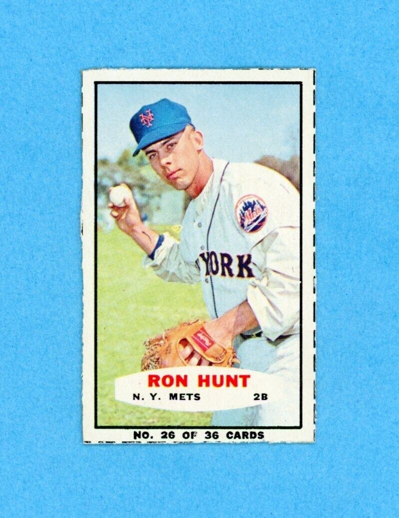 1965 Bazooka #26 Ron Hunt New York Mets Baseball Card