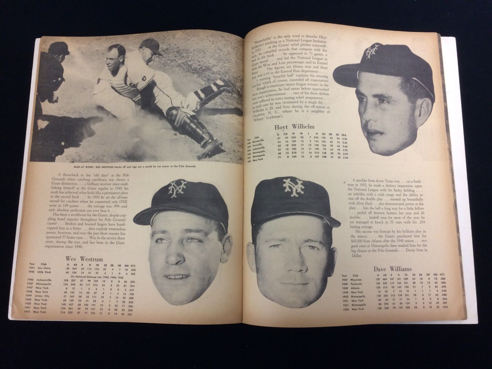 1953 New York Giants Baseball Yearbook