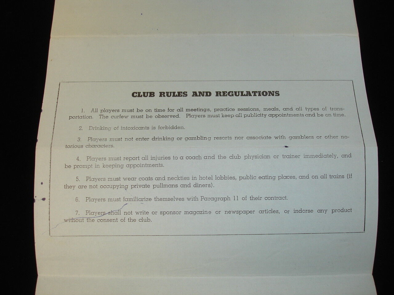 Original 1958 Leo Sugar Chicago Cardinals Signed NFL Players Contract