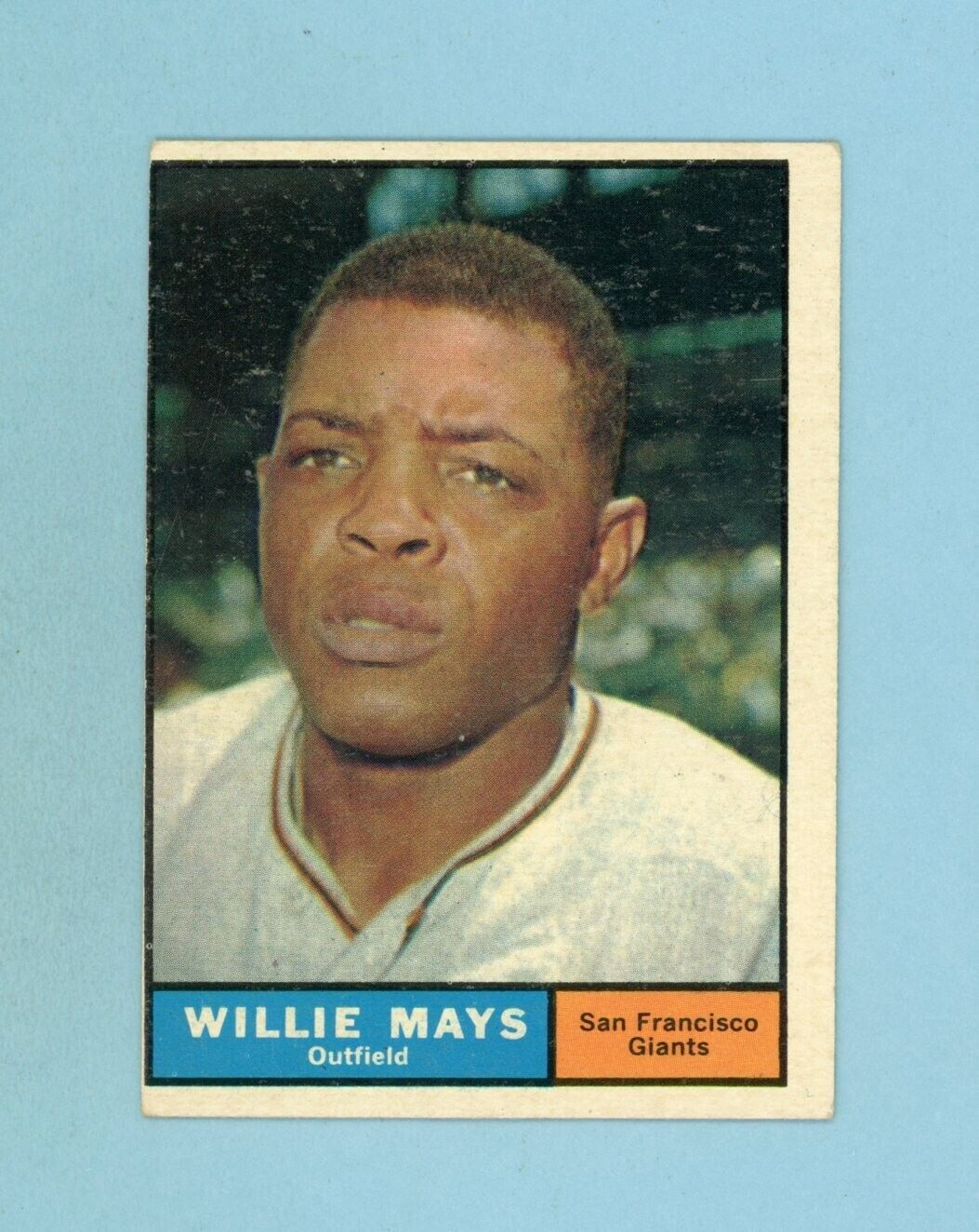 1961 Topps #150 Willie Mays San Francisco Giants Baseball Card EX o/c