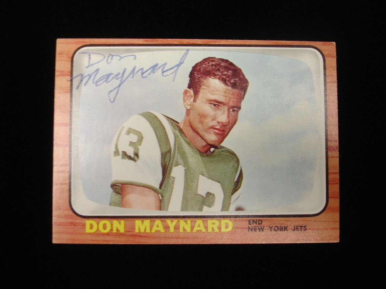 Don Maynard New York Jets Autographed 1966 Topps Football Card