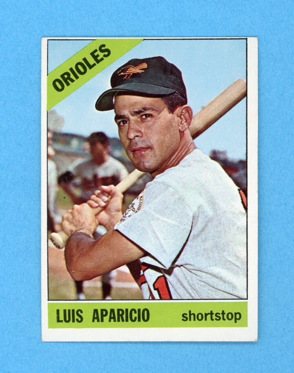 1966 Topps #90 Luis Aparicio Baltimore Orioles Baseball Card EX+-Ex/Mt oc wrk ls