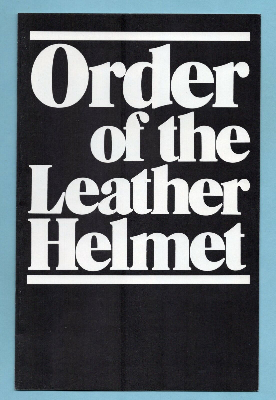 April 18, 1980 Order of The Leather Helmet Booklet Mara Family, Don Shula NM 