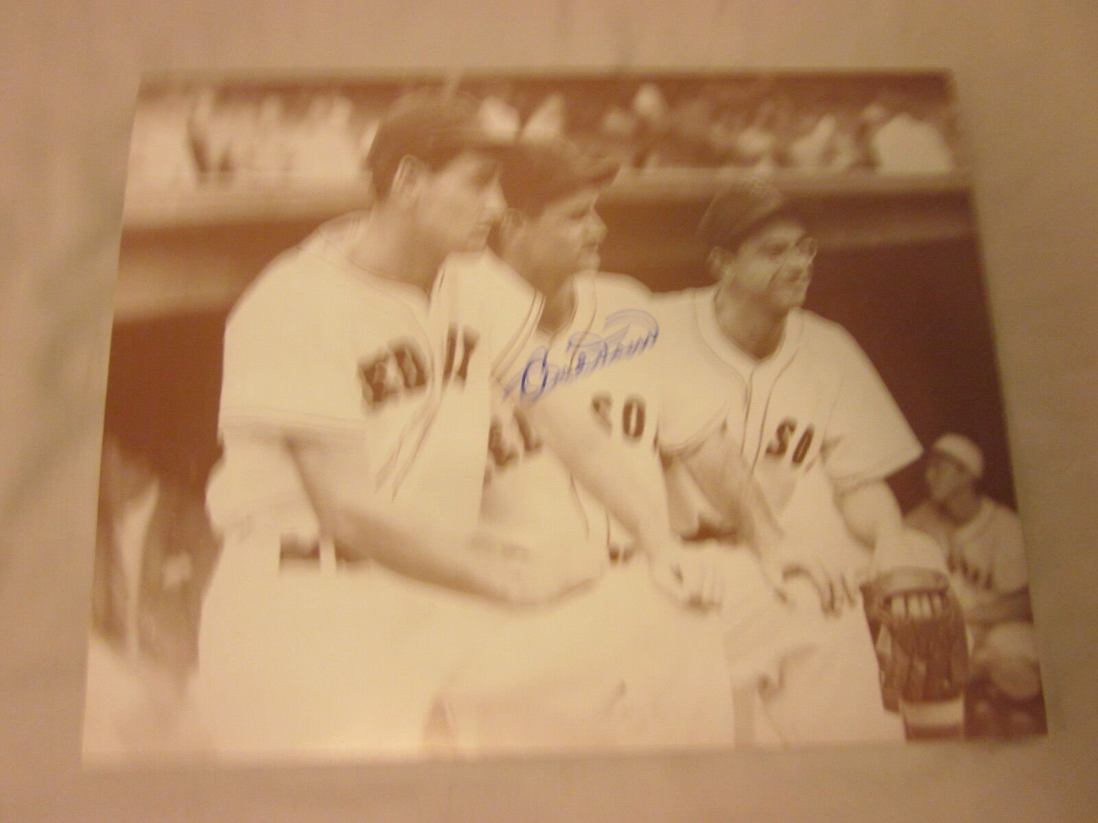 Bob Doerr Boston Red Sox Autographed 11" X 14" Black & White Photo Hologram