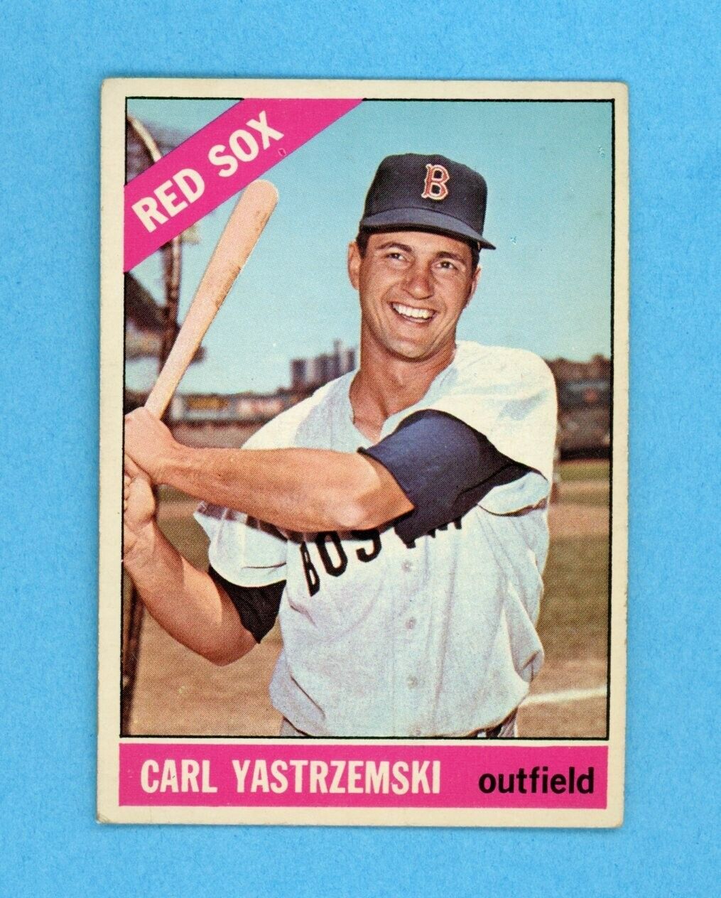 1966 Topps #70 Carl Yastrzemski Boston Red Sox Baseball Card Vg/Ex