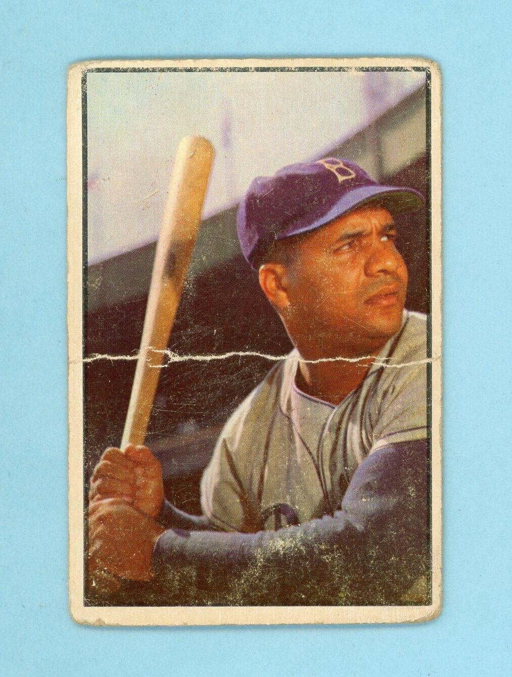 1953 Bowman Color #46 Roy Campanella Brooklyn Dodgers Baseball Card Low Grade