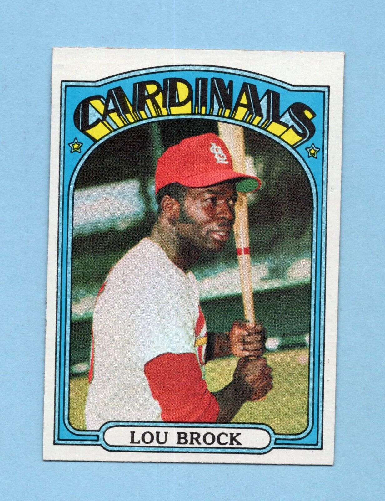 1972 Topps #200 Lou Brock St. Louis Cardinals Baseball Card NM re