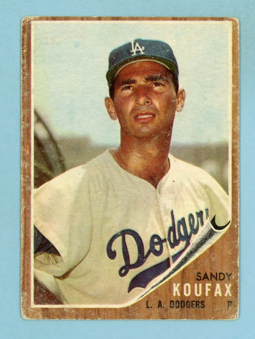 1962 Topps #5 Sandy Koufax Los Angeles Dodgers Baseball Card VG