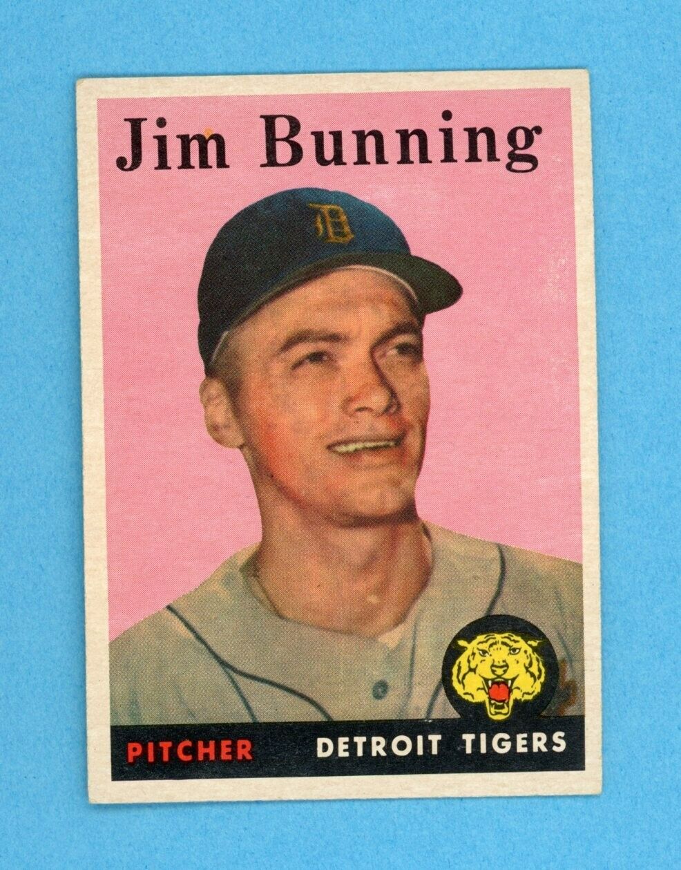 1958 Topps #115 Jim Bunning Detroit Tigers Baseball Card EX+