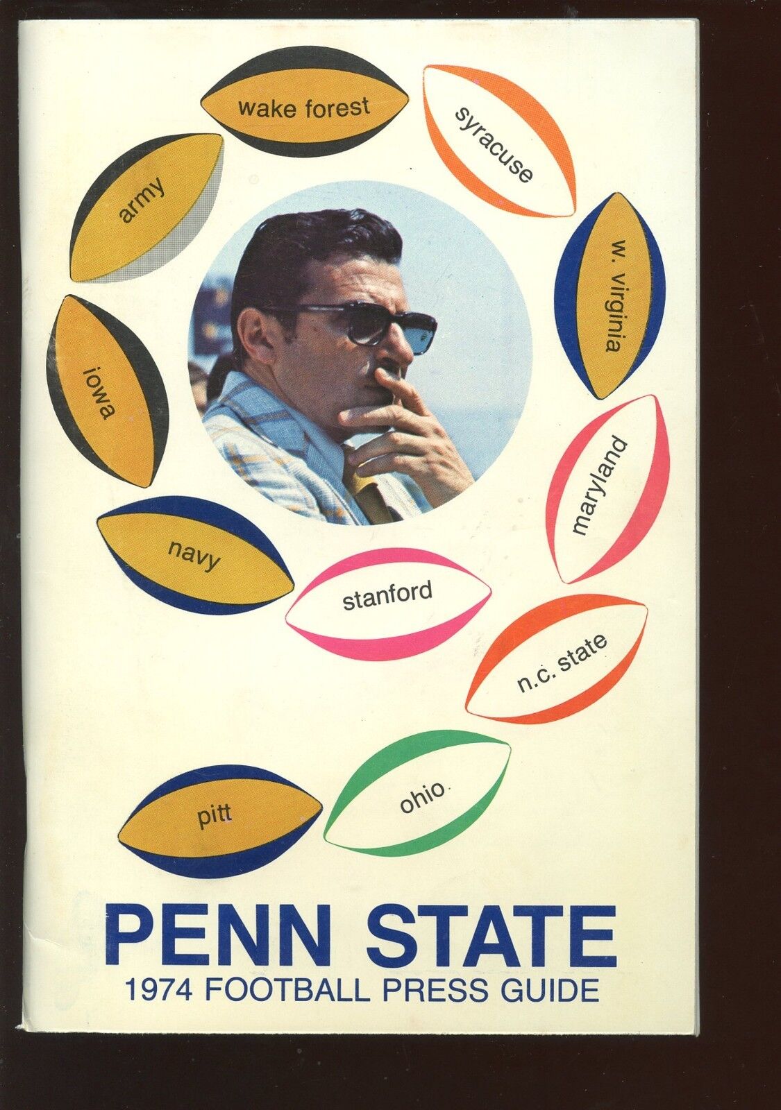 1974 NCAA Football Penn State Yearbook / Media Guide NRMT