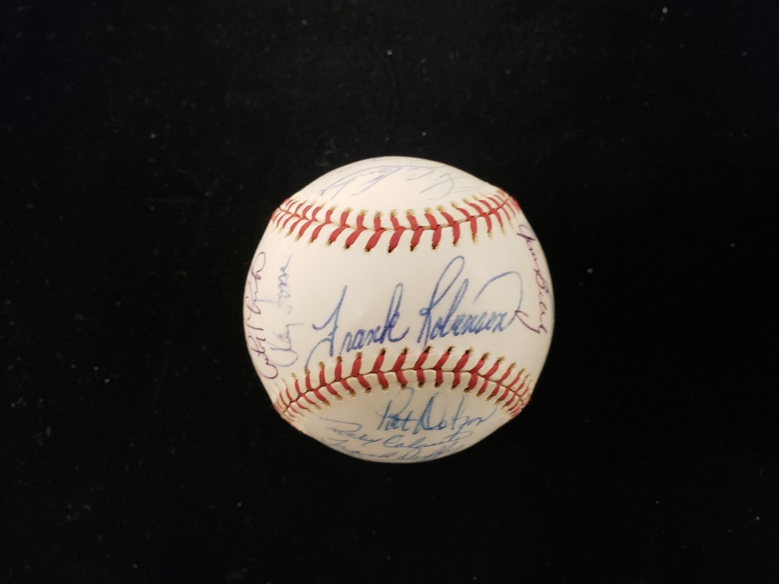 1977 Cleveland Indians Autographed Baseball - 25 Signatures - JSA LOA