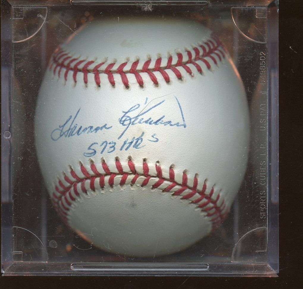 Harmon Killebrew 573 HR's Single Signed OAL Budig Baseball GAI Sticker