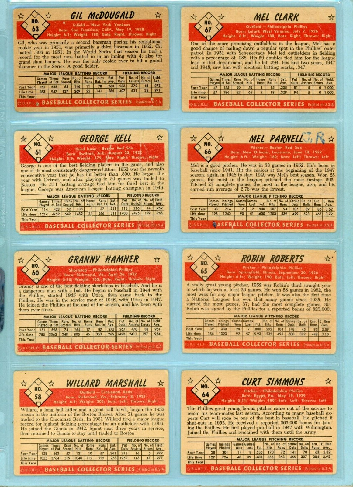 1953 Bowman Color Starter Set Lot of 107 Different Baseball Cards Low Grade