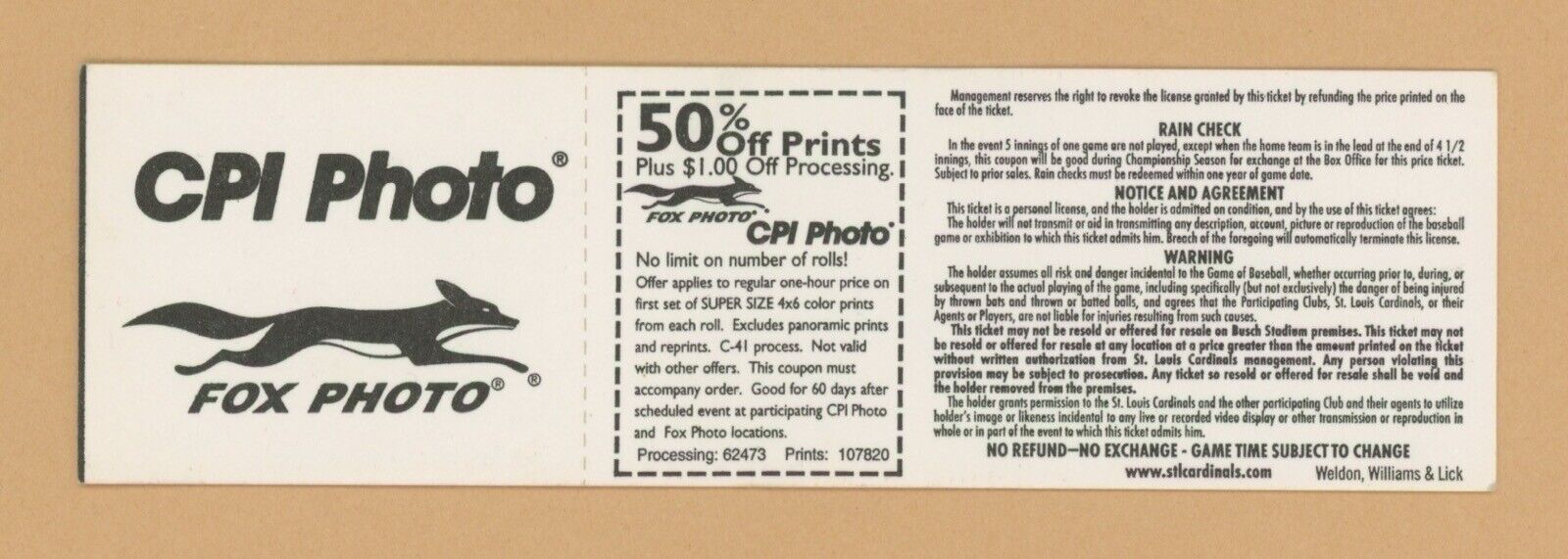 Sept 27, 1998 Full Ticket • Expos vs  Cardinals • McGwire Hits 69th & 70th HRs