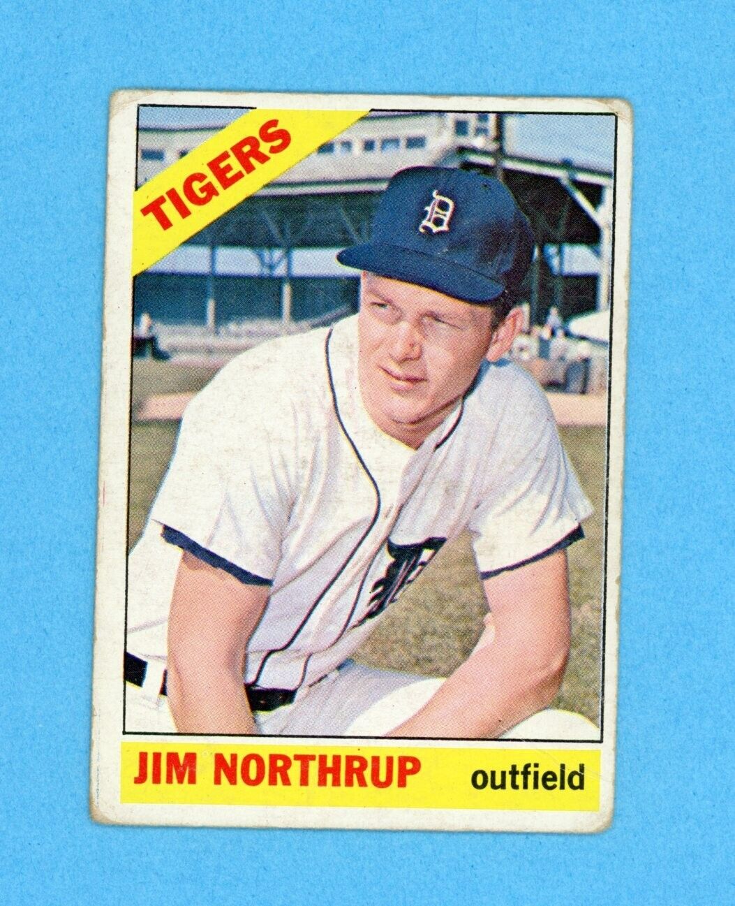 1966 Topps #554 Jim Northrup Detroit Tigers High Number Baseball Card Low Grade