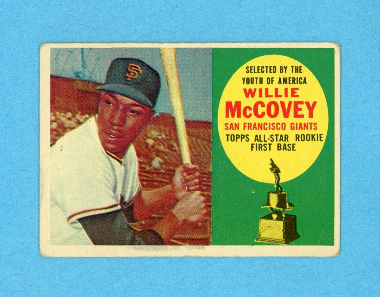 1960 Topps #316 Willie McCovey San Francisco Giants Rookie Baseball Card VG