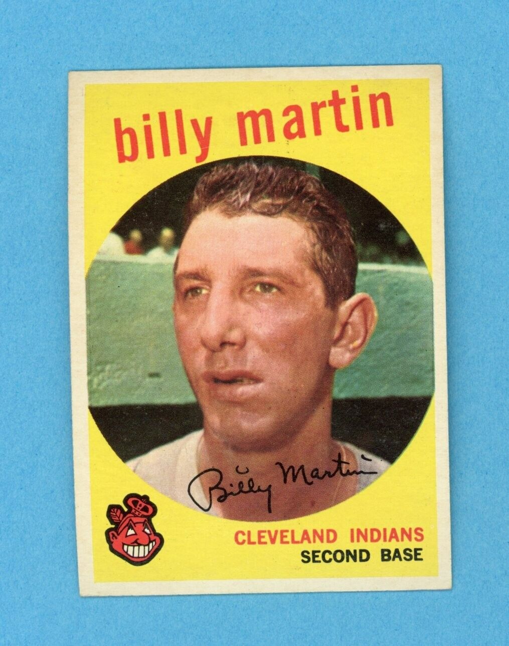 1959 Topps #295 Billy Martin Cleveland Indians Baseball Card Ex/Mt