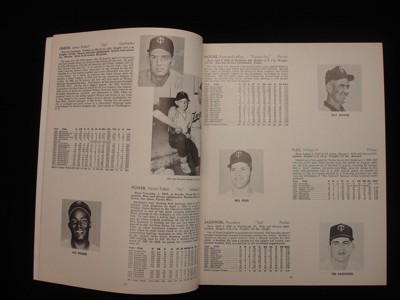 1962 Minnesota Twins Yearbook