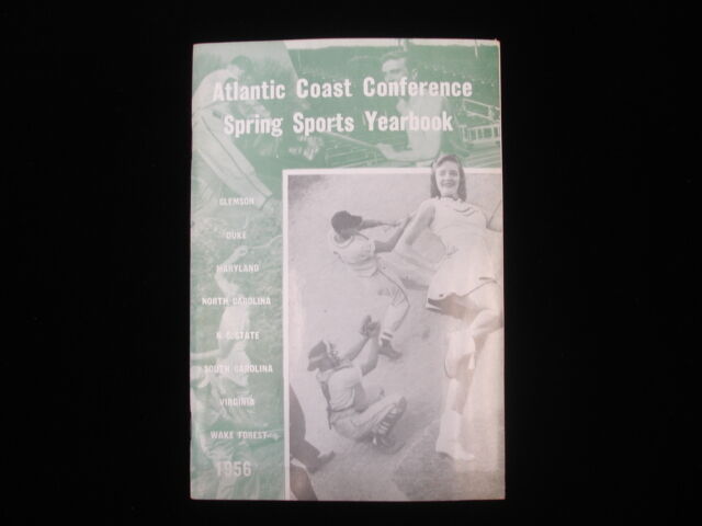 1956 Atlantic Coast Conference Official Spring Sports Yearbook EX+ 