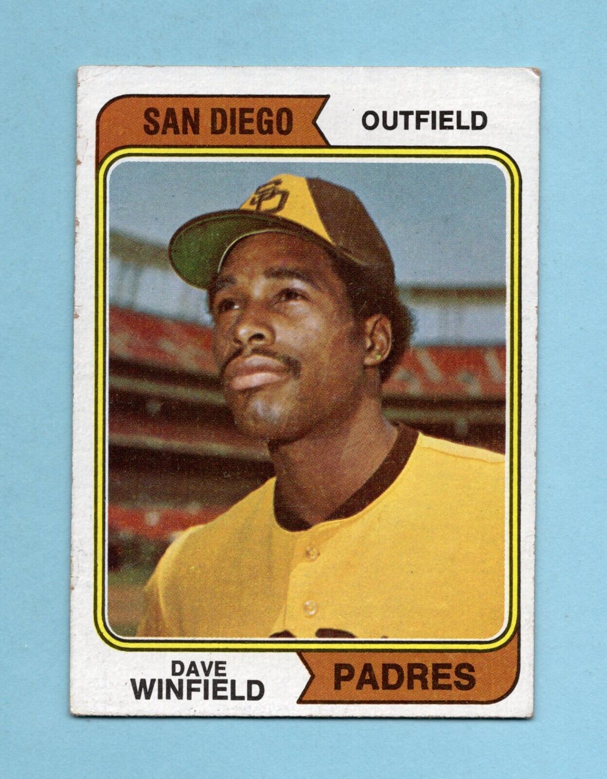 1974 Topps #456 Dave Winfield San Diego Padres Rookie Baseball Card V/E ap wk/cr