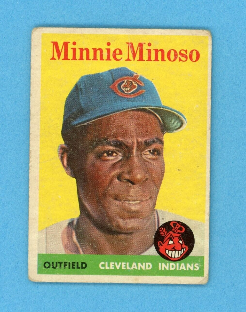 1958 Topps #295 Minnie Minoso Cleveland Indians Baseball Card Low Grade